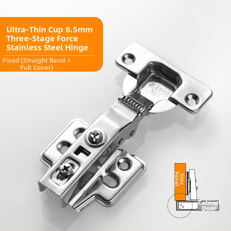 Nerđajući čelični šarka za ormar - Model CG9.5, Materijal: Nerđajući čelik, Površinska obrada: Poliranje, Debljina: 1 mm