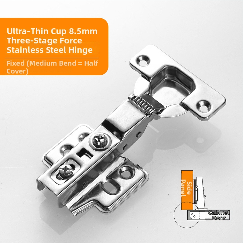 Nerđajući čelični šarka za ormar - Model CG9.5, Materijal: Nerđajući čelik, Površinska obrada: Poliranje, Debljina: 1 mm