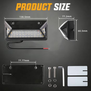 RV tetőcsomagtartó világítás háromoldali megvilágítással külső verandához