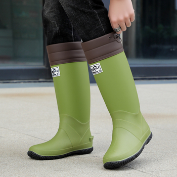 Sklopive kišne čizme s visokim vratom, PVC gornji dio i đon, vodootporne i protuklizne.