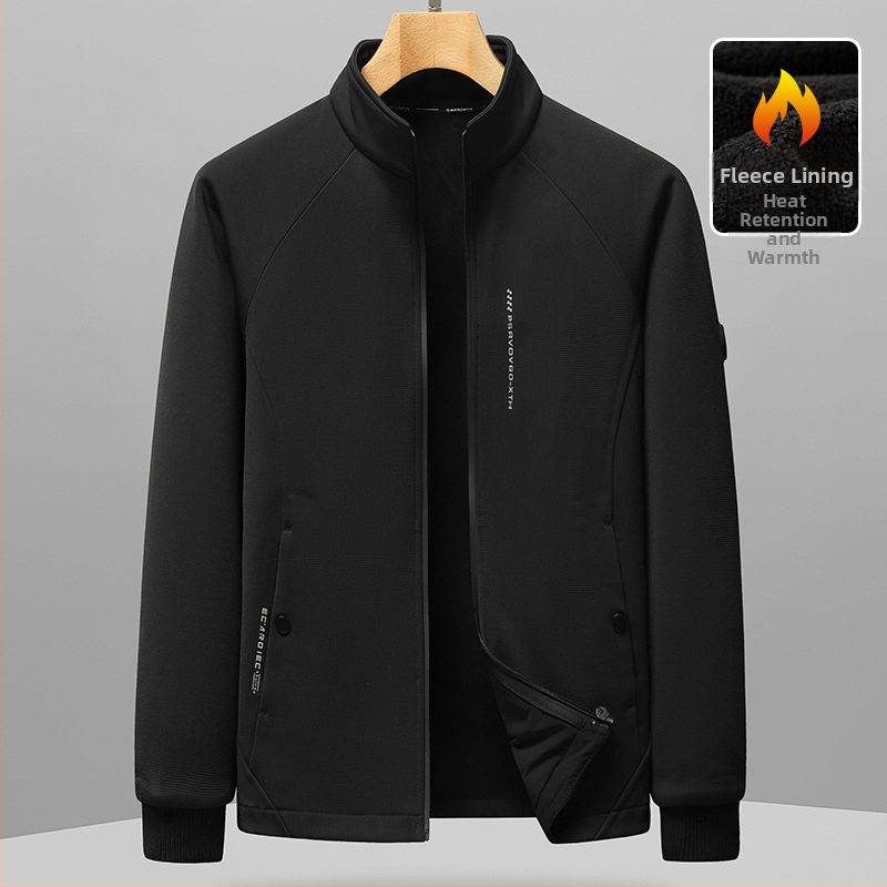 Muška kapuljačasta jakna od perja, debela izolacija, 86-90% sadržaja bijelog patka perja, uklonjiva podstava, prednji rajsferšlus, slobodan kroj za zimu