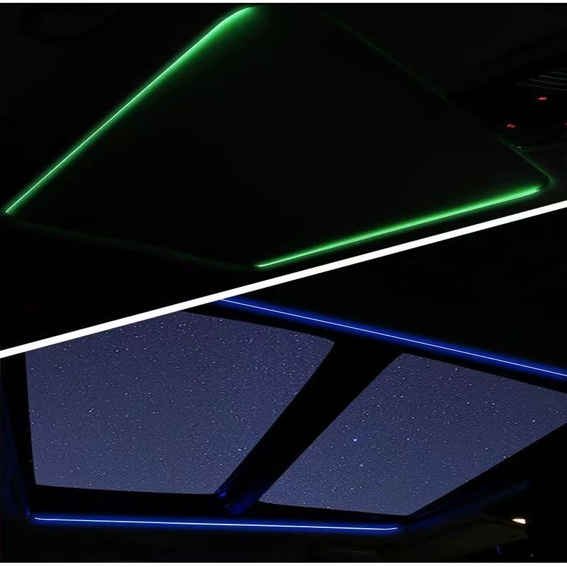 Skylight ambijentalno auto svjetlo s ritmom koji reagira na glazbu, Model: Skylight Ambient Light; Napon: 5V; Struja: 0.1A; Snaga: 1; Ugradnja: strop, ljepilo