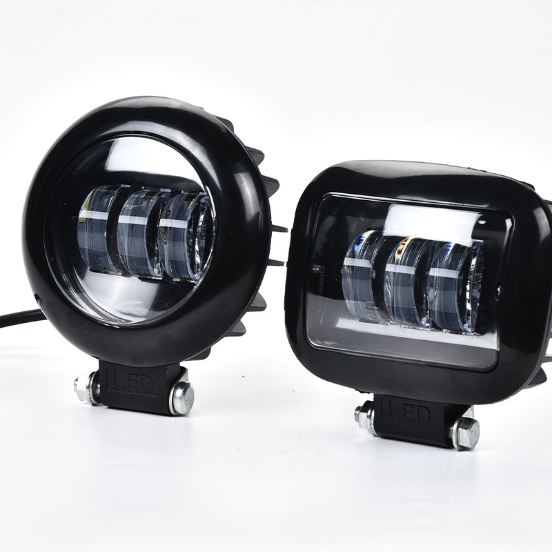 LED okrugla radna svjetiljka za terenska vozila, 30W, 9-36V, 8000LM, 6000K, LED 2525