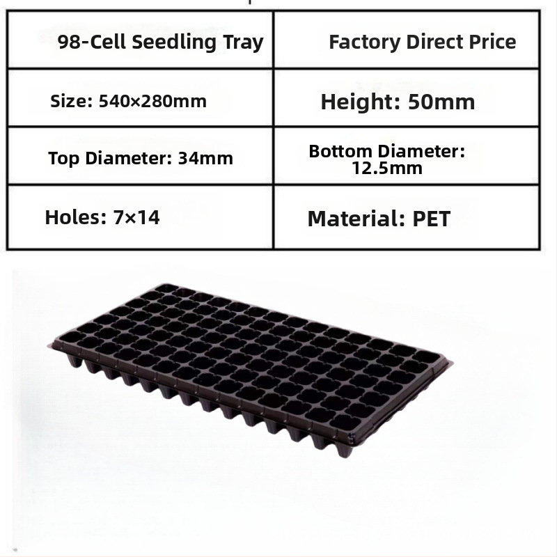 PET posuda za sadnice Seedling tray 002, za uzgoj sadnica, povrća i zelenih projekata, Jin Xu