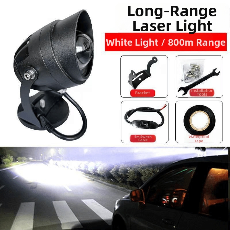 LED automobilový reflektor s dlhým dosahom a laserovým svetlom na streche (Produktové číslo 1; Bez značky; Bez prispôsobenia; Domáce doručenie)