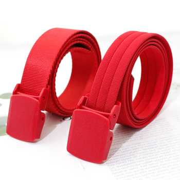 Jace платнен колан без дупки – регулиран с пластмасова катарама, гладък закопчалник, модерен градски стил