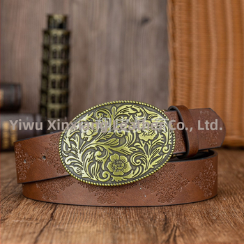 Колан Ficino от PU кожа с катарама с плоча, унисекс, ширина 2–4 см