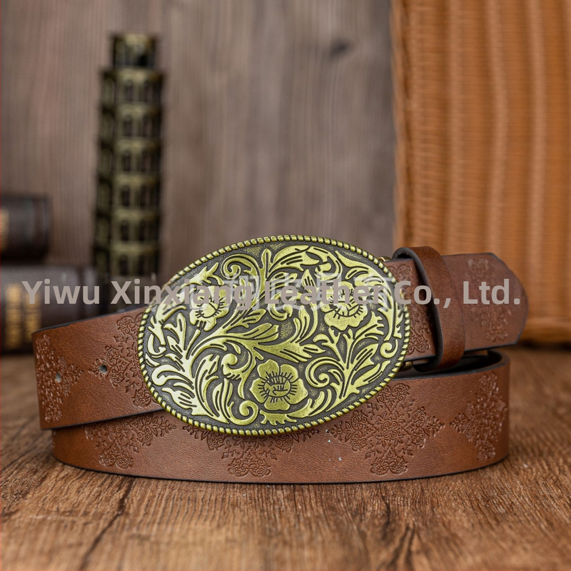 Колан Ficino от PU кожа с катарама с плоча, унисекс, ширина 2–4 см