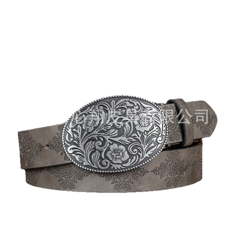 Колан Ficino от PU кожа с катарама с плоча, унисекс, ширина 2–4 см