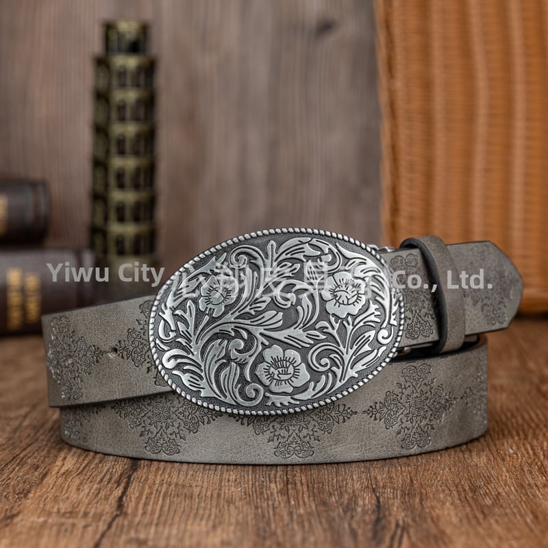 Колан Ficino от PU кожа с катарама с плоча, унисекс, ширина 2–4 см