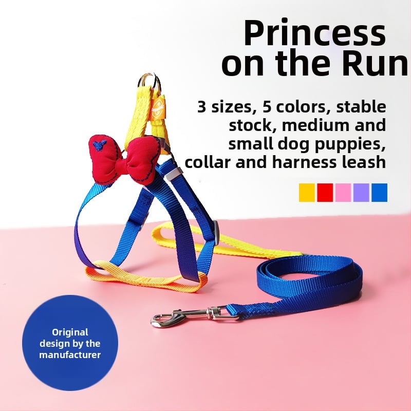 Set za pse: harnes i povodac, poliester, branda pickyorange, pakiranje 200 kom., licencirana privatna marka