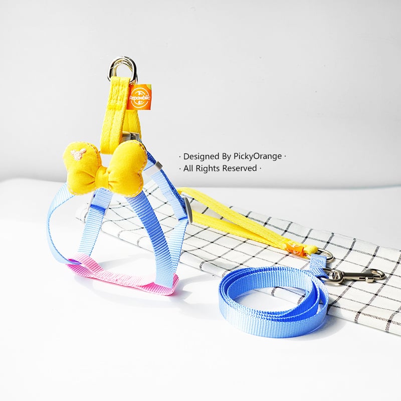 Set za pse: harnes i povodac, poliester, branda pickyorange, pakiranje 200 kom., licencirana privatna marka