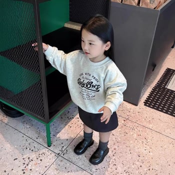 Dječja duksa s dugim rukavima, unisex, korejski stil, crtani print, pamuk 50%