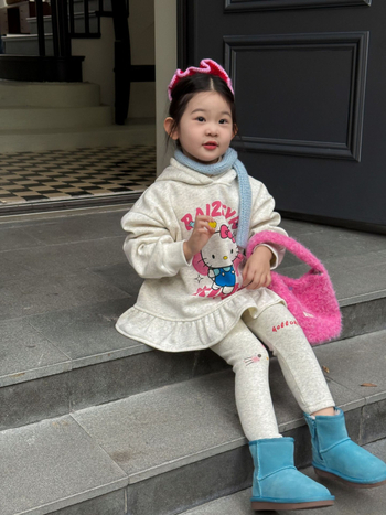 Dječja dukserica s kratkim rukavima, korejski stil, pamuk 90%, uzorci pruge, slova, apstraktno, bez kapulje