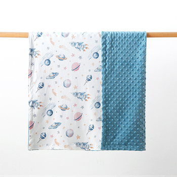 Pinlan бебешко памучно одеяло – зимно, за бебета и деца 1–3 г, многофункционално покривало, персонализирано