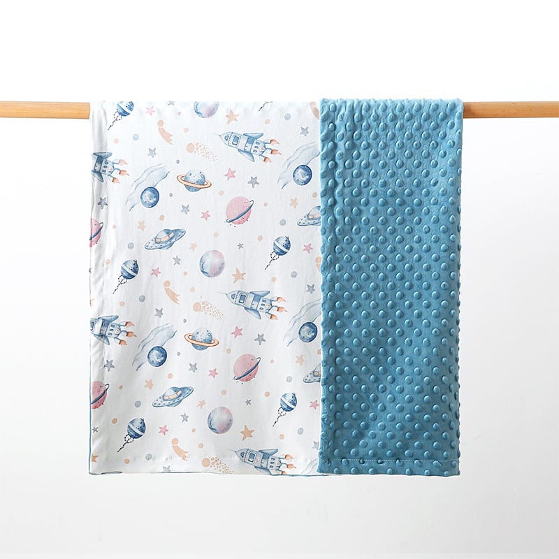 Pinlan бебешко памучно одеяло – зимно, за бебета и деца 1–3 г, многофункционално покривало, персонализирано