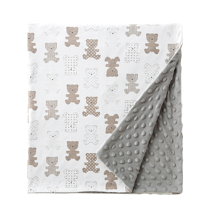 Pinlan бебешко памучно одеяло – зимно, за бебета и деца 1–3 г, многофункционално покривало, персонализирано