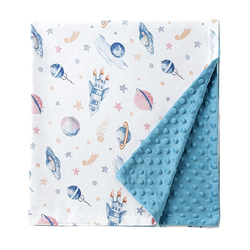 Pinlan бебешко памучно одеяло – зимно, за бебета и деца 1–3 г, многофункционално покривало, персонализирано