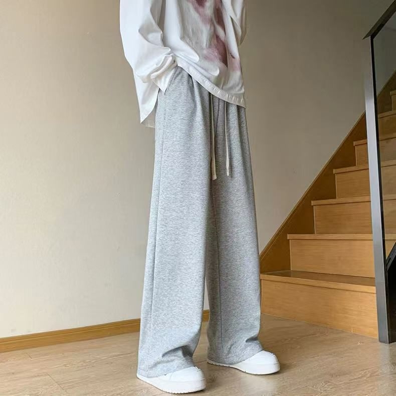 Muške sportske hlače, duge, visoki struk, tan materijal, ravni kroj, Cupro vlakno