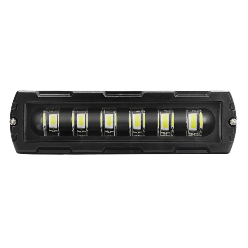 LED radna svjetiljka za automobil, jednovredna linija šest LED dioda i blikajući režim, 28W, 30V, 3500 lm, 6500K, aluminijska legura