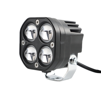 LED reflektor za automobile i motocikle s četverolisnom detelinom, dvostruka LED dioda, QT40, 40W, 12-30V, 3852LM, 3000-6000K