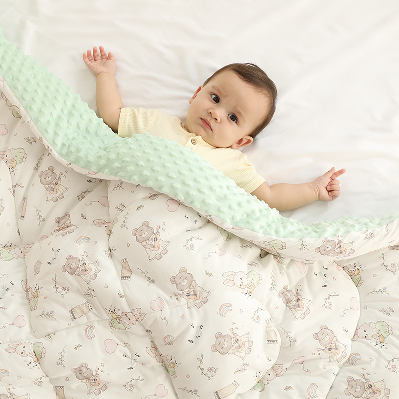 Doudou quilt za djecu, uzorak životinja, poliester vlakno, sigurnosna razina A, za uzrast 3–8 godina, 1100 g