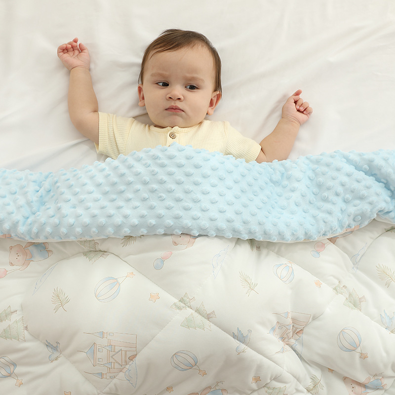 Doudou quilt za djecu, uzorak životinja, poliester vlakno, sigurnosna razina A, za uzrast 3–8 godina, 1100 g