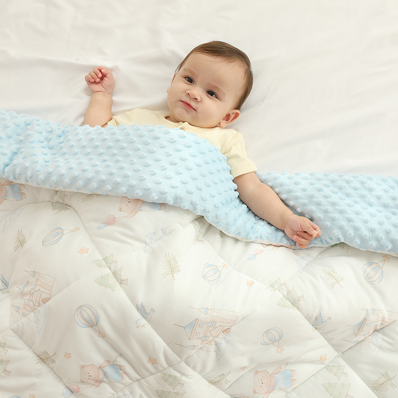 Doudou quilt za djecu, uzorak životinja, poliester vlakno, sigurnosna razina A, za uzrast 3–8 godina, 1100 g