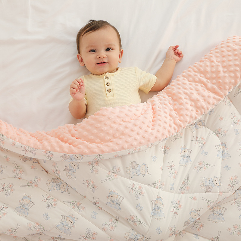 Doudou quilt za djecu, uzorak životinja, poliester vlakno, sigurnosna razina A, za uzrast 3–8 godina, 1100 g