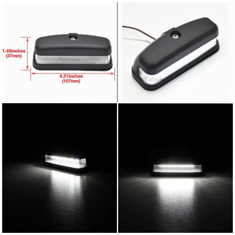 LED svjetla za registarsku pločicu za Land Rover Defender 90/110/130, 12V, 1.68W, 6500K