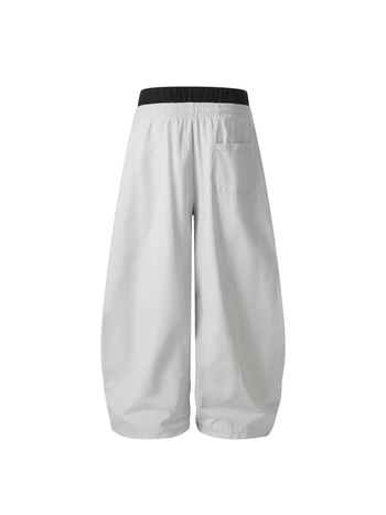 Laganice jogger hlače sa stranom prugom, hip-hop gradski stil, visok struk, ravni kroj, poliester-bavlena tkanina (65% poliester)