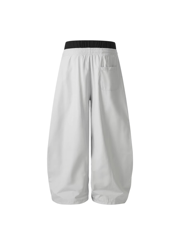 Laganice jogger hlače sa stranom prugom, hip-hop gradski stil, visok struk, ravni kroj, poliester-bavlena tkanina (65% poliester)