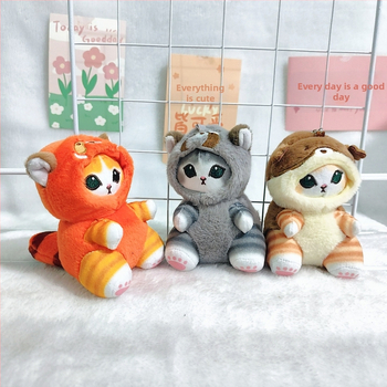 Плюшено Шарк-Кот животно с пълнеж PP памук, супер мека къса плюш, висулка за чанта и ключодържател (за възраст 7–14 г.)