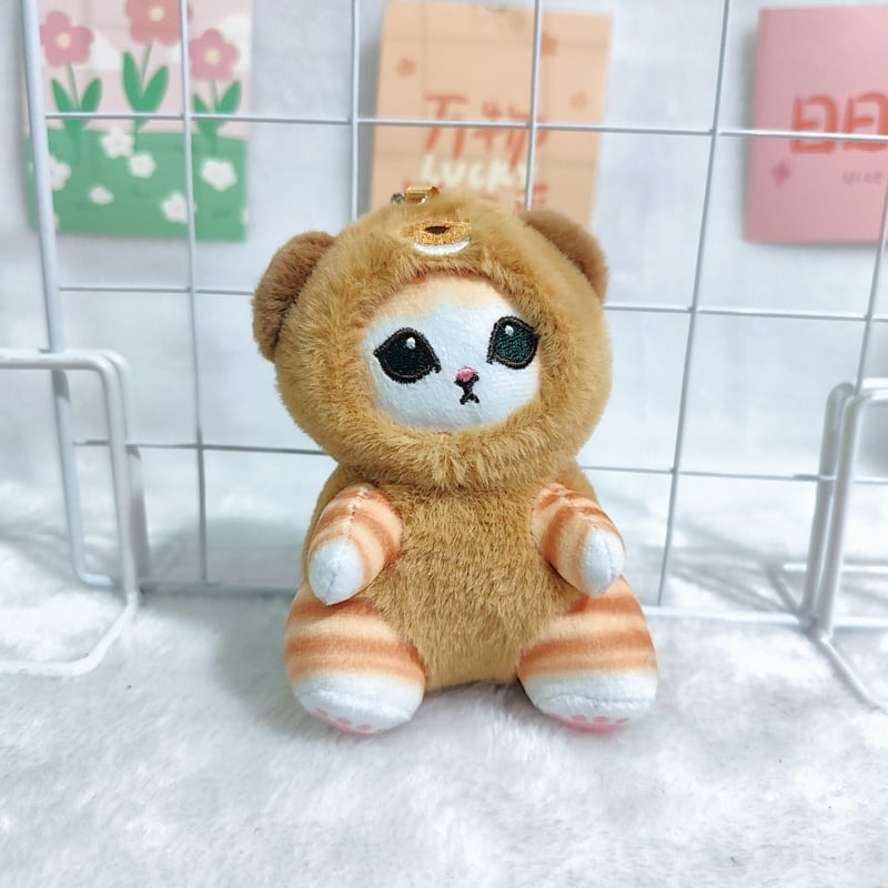 Плюшено Шарк-Кот животно с пълнеж PP памук, супер мека къса плюш, висулка за чанта и ключодържател (за възраст 7–14 г.)