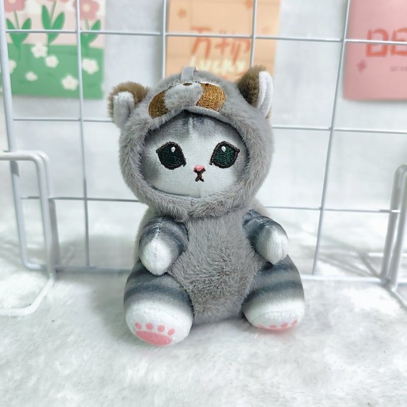 Плюшено Шарк-Кот животно с пълнеж PP памук, супер мека къса плюш, висулка за чанта и ключодържател (за възраст 7–14 г.)