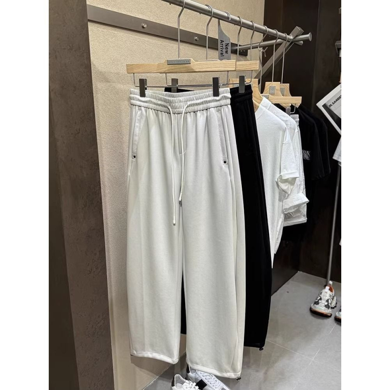 Hlače širokog kroja u stilu japanskog radnog odijela, 48% poliestera, mikroelastične, proljeće 2025