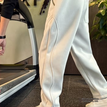 Muške hlače ravnog kroja, dugi, jesen 2025, mješavina pamuka s Cupro vlaknima, srednje niska struka