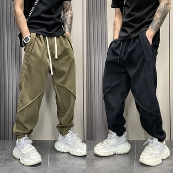 Muške casual hlače, slobodan kroj, Velvet tkanina, Cupro vlakno, Hongkong stil