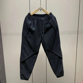 Muške casual hlače, slobodan kroj, Velvet tkanina, Cupro vlakno, Hongkong stil