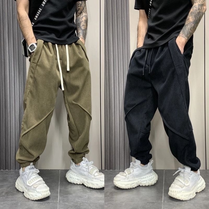 Muške casual hlače, slobodan kroj, Velvet tkanina, Cupro vlakno, Hongkong stil