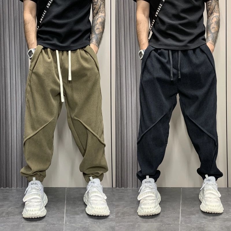 Muške casual hlače, slobodan kroj, Velvet tkanina, Cupro vlakno, Hongkong stil