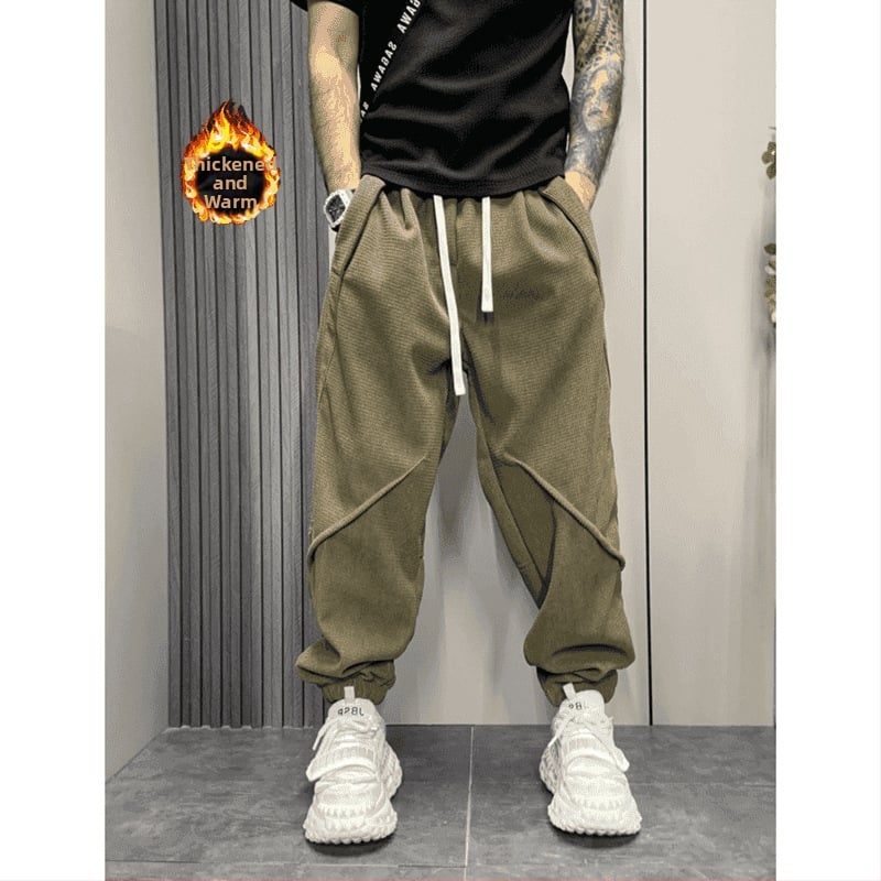 Muške casual hlače, slobodan kroj, Velvet tkanina, Cupro vlakno, Hongkong stil