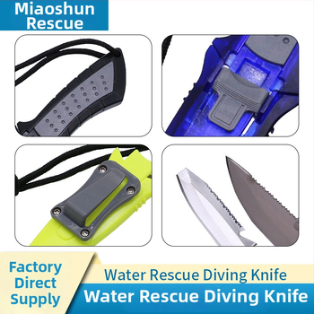 Prijenosni nož za bijeg od titanijevog legura s rezačem užadi za vodeno spašavanje – za kampiranje i boravak na otvorenom (model MS-JYXD, marka Yushun)
