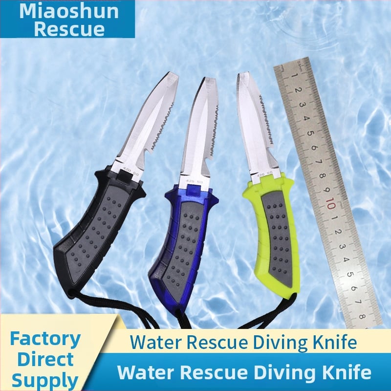 Prijenosni nož za bijeg od titanijevog legura s rezačem užadi za vodeno spašavanje – za kampiranje i boravak na otvorenom (model MS-JYXD, marka Yushun)