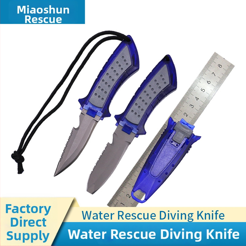 Prijenosni nož za bijeg od titanijevog legura s rezačem užadi za vodeno spašavanje – za kampiranje i boravak na otvorenom (model MS-JYXD, marka Yushun)