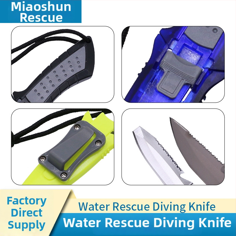 Prijenosni nož za bijeg od titanijevog legura s rezačem užadi za vodeno spašavanje – za kampiranje i boravak na otvorenom (model MS-JYXD, marka Yushun)