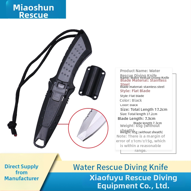 Prijenosni nož za bijeg od titanijevog legura s rezačem užadi za vodeno spašavanje – za kampiranje i boravak na otvorenom (model MS-JYXD, marka Yushun)