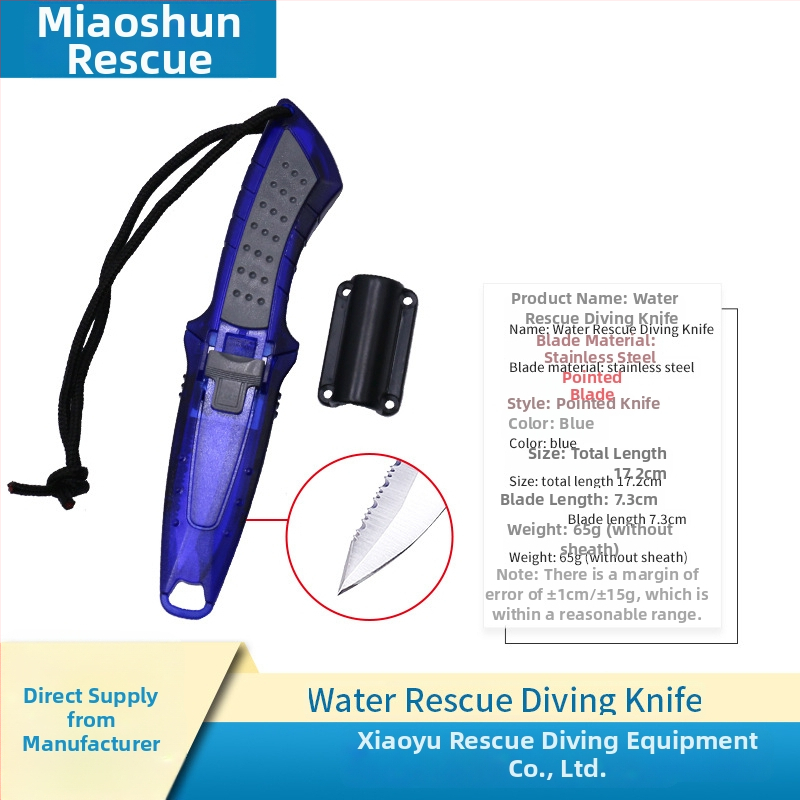 Prijenosni nož za bijeg od titanijevog legura s rezačem užadi za vodeno spašavanje – za kampiranje i boravak na otvorenom (model MS-JYXD, marka Yushun)