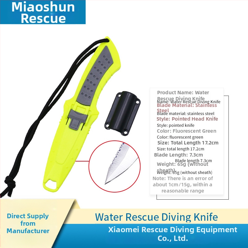 Prijenosni nož za bijeg od titanijevog legura s rezačem užadi za vodeno spašavanje – za kampiranje i boravak na otvorenom (model MS-JYXD, marka Yushun)