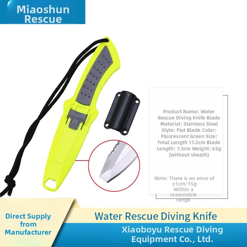 Prijenosni nož za bijeg od titanijevog legura s rezačem užadi za vodeno spašavanje – za kampiranje i boravak na otvorenom (model MS-JYXD, marka Yushun)